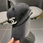 Chanel(New single baseball cap jacquard top layer cowhide fashion (87)