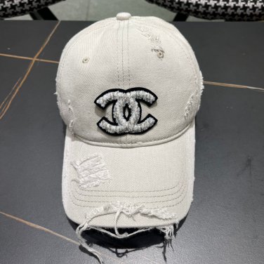 Chanel(New single baseball cap jacquard top layer cowhide fashion (88)