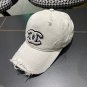 Chanel(New single baseball cap jacquard top layer cowhide fashion (88)