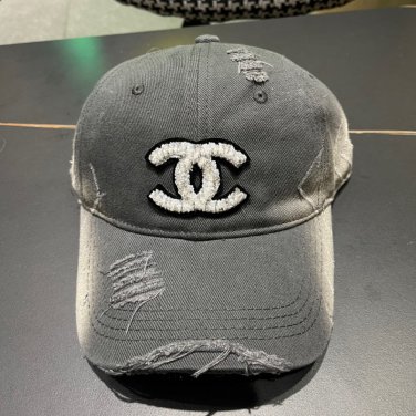 Chanel(New single baseball cap jacquard top layer cowhide fashion (89)