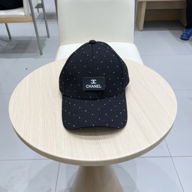 Chanel(New single baseball cap jacquard top layer cowhide fashion (95)