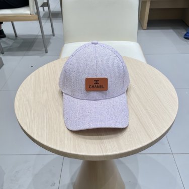 Chanel(New single baseball cap jacquard top layer cowhide fashion (96)