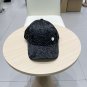Chanel(New single baseball cap jacquard top layer cowhide fashion (100)