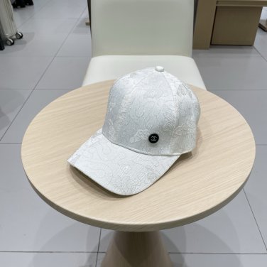 Chanel(New single baseball cap jacquard top layer cowhide fashion (102)