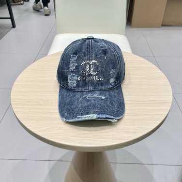 Chanel(New single baseball cap jacquard top layer cowhide fashion (103)