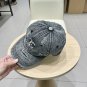 Chanel(New single baseball cap jacquard top layer cowhide fashion (105)