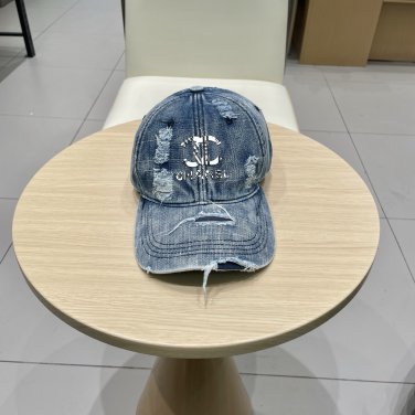 Chanel(New single baseball cap jacquard top layer cowhide fashion (106)