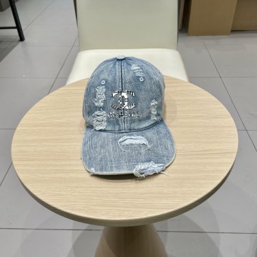 Chanel(New single baseball cap jacquard top layer cowhide fashion (108)