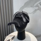 Chanel(New single baseball cap jacquard top layer cowhide fashion (110)