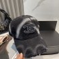 Chanel(New single baseball cap jacquard top layer cowhide fashion (110)