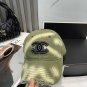 Chanel(New single baseball cap jacquard top layer cowhide fashion (113)