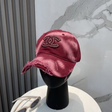 Chanel(New single baseball cap jacquard top layer cowhide fashion (114)