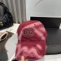 Chanel(New single baseball cap jacquard top layer cowhide fashion (114)