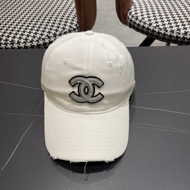 Chanel(New single baseball cap jacquard top layer cowhide fashion (121)