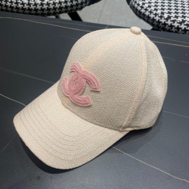 Chanel(New single baseball cap jacquard top layer cowhide fashion (124)
