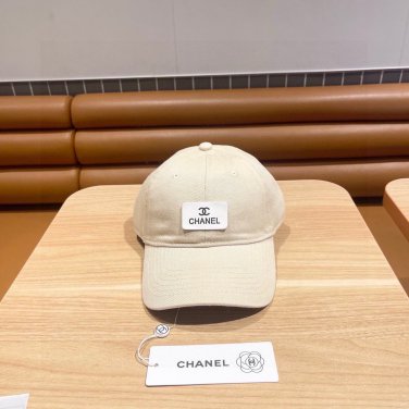 Chanel(New single baseball cap jacquard top layer cowhide fashion (136)