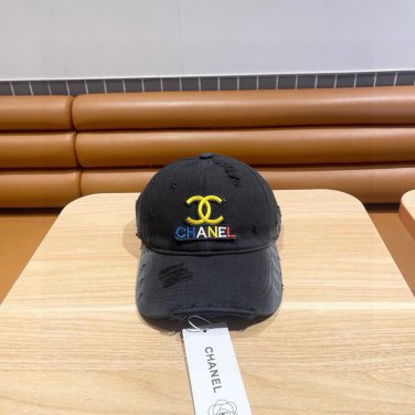 Chanel(New single baseball cap jacquard top layer cowhide fashion (140)