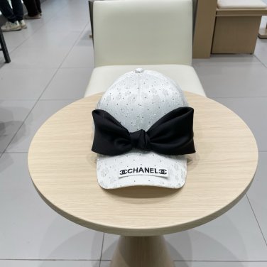 Chanel(New single baseball cap jacquard top layer cowhide fashion (162)