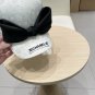 Chanel(New single baseball cap jacquard top layer cowhide fashion (162)