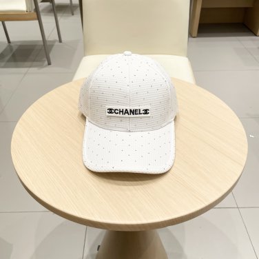 Chanel(New single baseball cap jacquard top layer cowhide fashion (164)