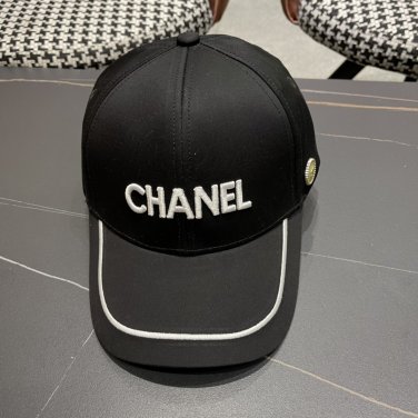 Chanel(New single baseball cap jacquard top layer cowhide fashion (174)