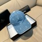 Chanel(New single baseball cap jacquard top layer cowhide fashion (177)