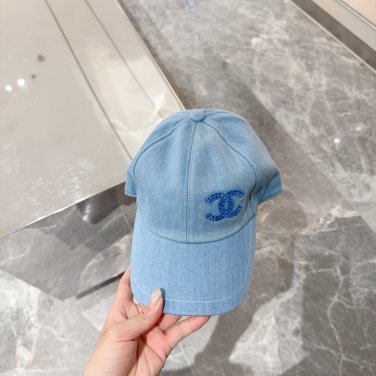 Chanel(New single baseball cap jacquard top layer cowhide fashion (180)
