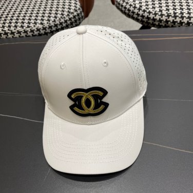 Chanel(New single baseball cap jacquard top layer cowhide fashion (186)