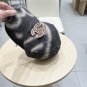 Chanel(New single baseball cap jacquard top layer cowhide fashion (191)