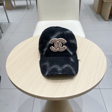 Chanel(New single baseball cap jacquard top layer cowhide fashion (192)