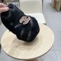 Chanel(New single baseball cap jacquard top layer cowhide fashion (192)
