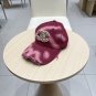 Chanel(New single baseball cap jacquard top layer cowhide fashion (193)