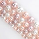 "Pearlescent Pink Beads - 12mm Round Beads for Statement Jewelry Pieces"