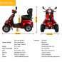 1000W adult mobility scooter four-wheel electric motorcycle.  LED lighting flight