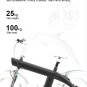 750W Electric dirt bike. Black 25km / h speed vertical bar folding load 100kg