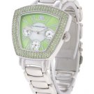 JLO Trapezoid Lime Dial Crystal Bracelet Watch
