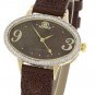 JLO Goldtone Oval Watch
