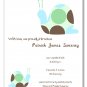 Baby Birth Boy or Girl Birth Announcements Announcement Flat Panel Cards