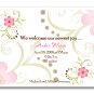 Baby Birth Boy or Girl Birth Announcements Announcement Flat Panel Cards