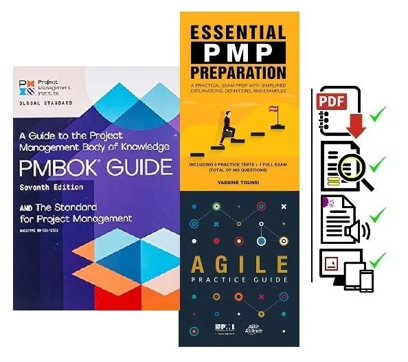 Project Management Bundle: PMBOK 7th Agile Practice Guide PMI Essential PMP Preparation eTextbook