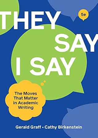 They Say / I Say Fifth Edition 5e eTextbook