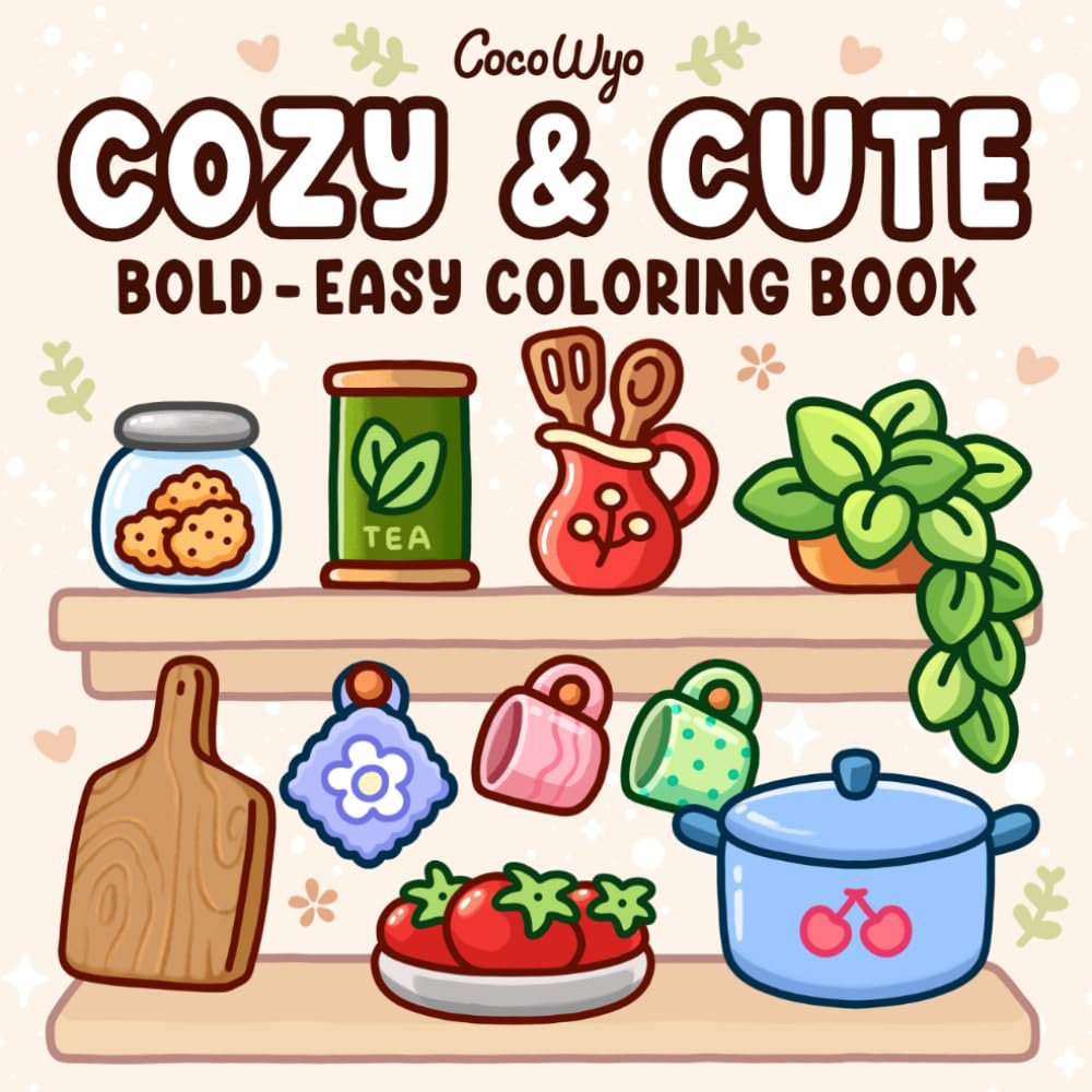 Cozy & Cute: Coloring Book Coco Wyo