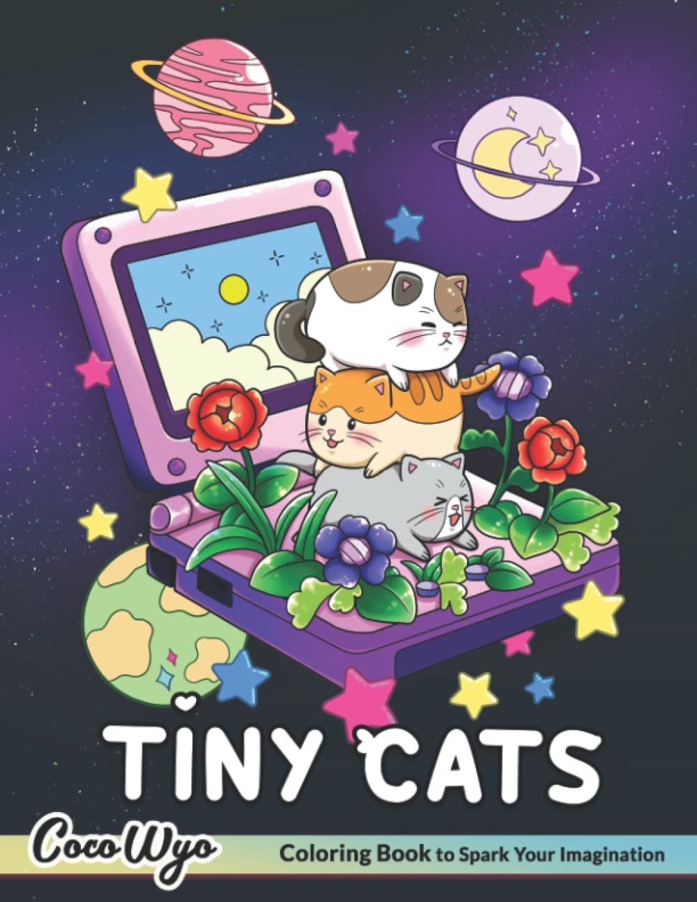 Tiny Cats Coloring Book - Coco Wyo