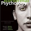 Abnormal Psychology: An Integrative Approach 8th Edition 8e