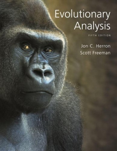 Evolutionary Analysis 5th Edition 5e