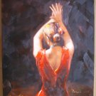 original painting :  Tango girl
