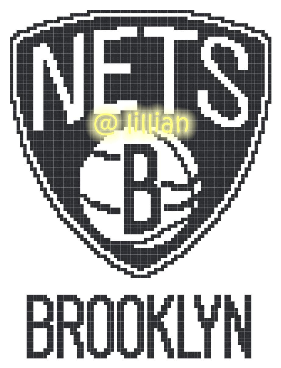 new BasketBall Fan BROOKLYNETSS Counted Cross Stitch PATTERN CHART