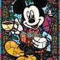 new Stained Glass Art MICKEY MOUSE RELAXING Counted Cross Stitch PATTERN