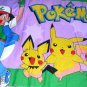 LOT 1 set 5 pcs panels 5 colors PokemonPikachuFamilyFriends Quilting Fabric