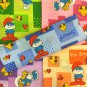 LOT 1 set 5pcs fat quarter TheSmurfSmurfsFamily Quilting Fabric NEW